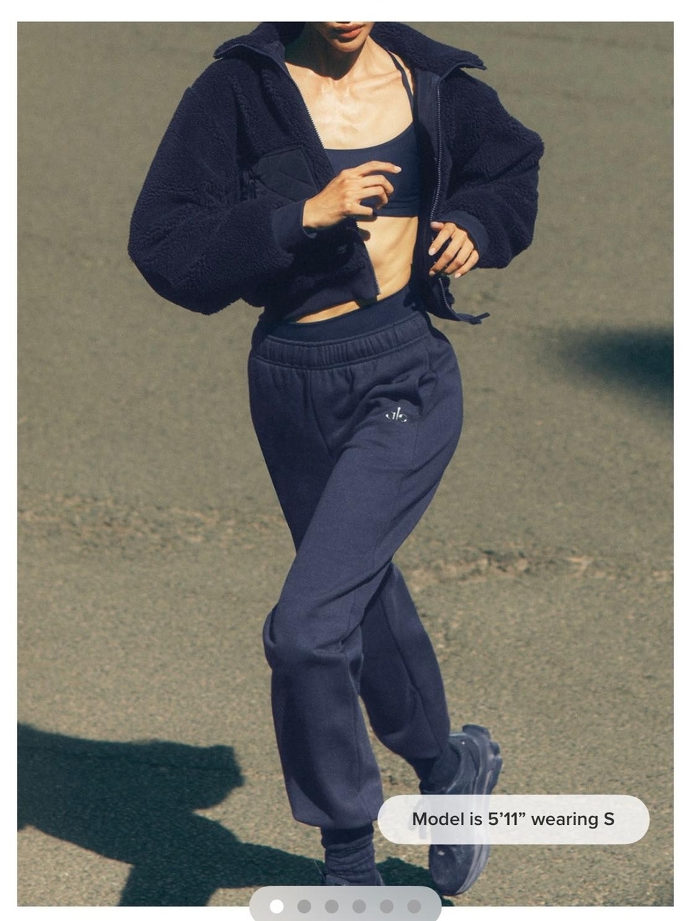 Women's Navy High-Rise Sweatpants - Athletic Casual